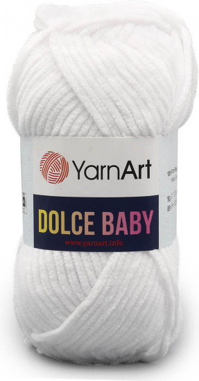 Пряжа для вязания «Dolce Baby», 741 Белый
