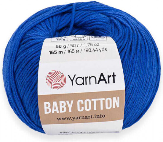 Пряжа для вязания «Baby Cotton», 456 Василек