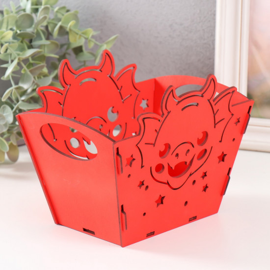 Корзинка-шкатулка «Мордочка дракона»