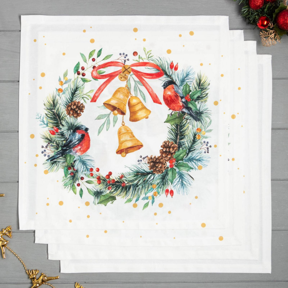 Набор салфеток «Сhristmas bells» | Сhristmas bells | Этель