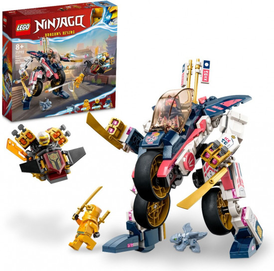 Конструктор LEGO® Ninjago 71792 Трансформирующийся мотогонщик Сора. Sora's Transforming Mech Bike Racer