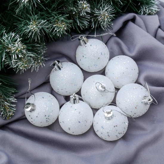 Набор шаров ёлочных «Блеск конфетти»