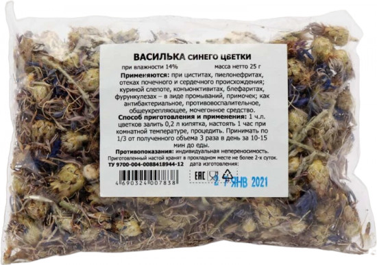 Василька синего цветки