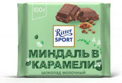 Шоколад молочный «Миндаль в карамели»