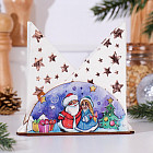 Салфетница «Дед Мороз и Снегурочка с подарками»