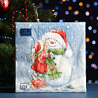 Набор салфеток бумажных «Девочка и снеговик»