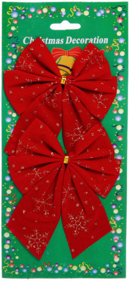 Набор бантов на елку «Золотой узор»