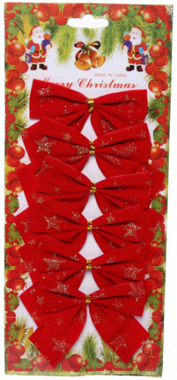 Набор бантов на елку «Золотой узор»