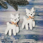 Набор игрушек ёлочных «Оленёнок с бантом»