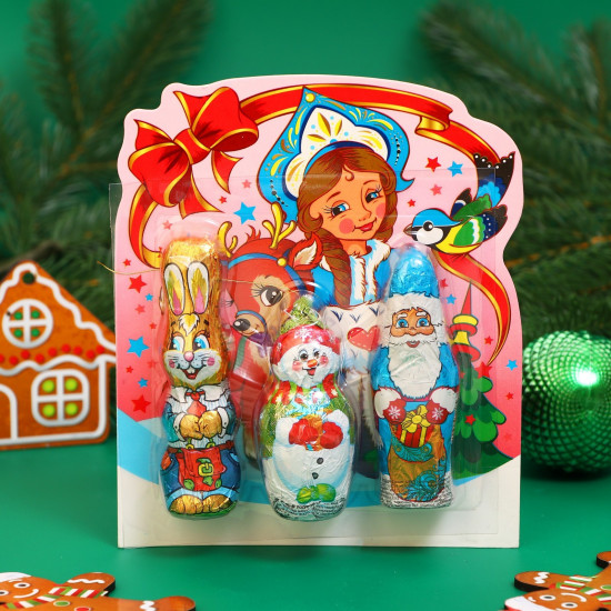 Набор изделий кондитерских «Дед Мороз, снеговик и кролик»