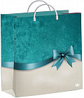 Пакет подарочный «Бирюзовый бантик»