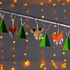 Гирлянда-нить с насадками «Лисички и олени»