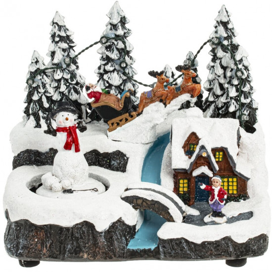 Фигурка музыкальная с подсветкой «Рождество»