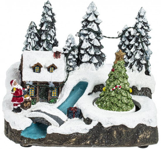 Фигурка музыкальная с подсветкой «Рождество»