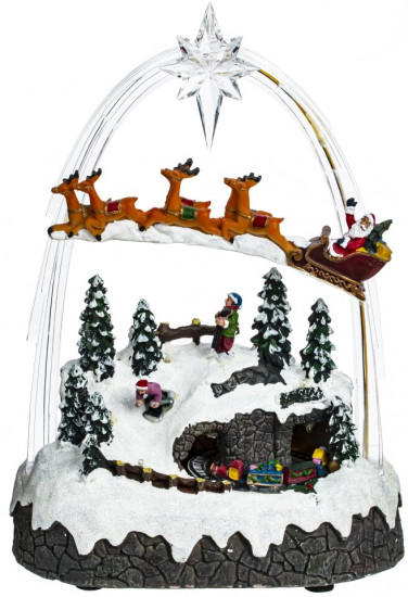 Фигурка музыкальная с подсветкой «Рождество»