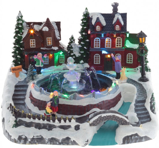 Фигурка музыкальная с подсветкой «Рождество»