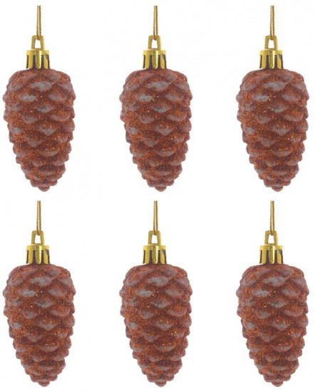 Набор украшений ёлочных «Шишка»