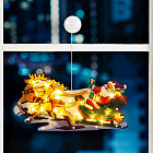 Фигура светодиодная «Дед Мороз в санях»