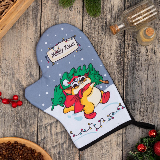 Варежка-прихватка «Merry Xmas»