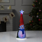 Игрушка cветодиодная «Ёлка со снеговиком»