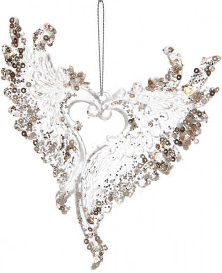 Подвеска на ёлку «Крылья любви»