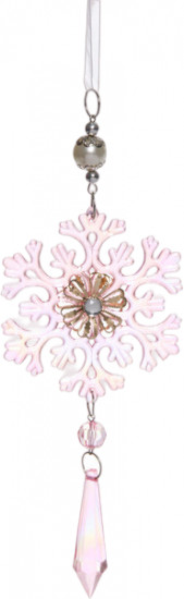 Подвеска на ёлку «Ледяная снежинка»