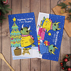 Набор полотенец «Дракончики с подарками»