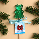 Леденец в форме мармеладного мишки «Мягкого снежочка»