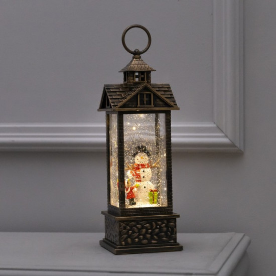 Фигура светодиодная «Фонарь со снеговиком»