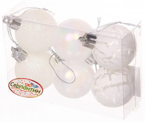 Набор шаров ёлочных «Микс фактур»