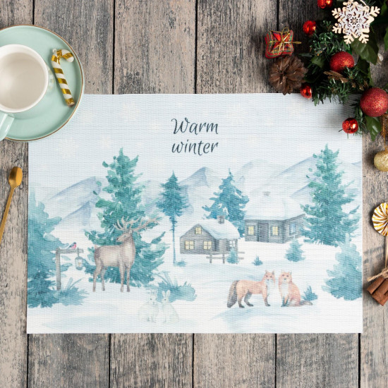 Салфетка на стол «Warm winter»