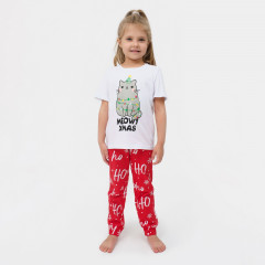 Пижама для девочек «Meowy Xmas»