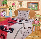 Комплект постельного белья "Формула F1" (арт. 8336/8337, 1,5-спальный, бязь, 1 наволочка 70х70)