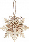 Подвеска на ёлку «Снежинка — Свеча»