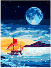 Раскраска по номерам «Лунная ночь»