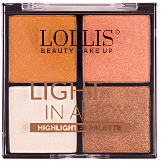 Хайлайтер для лица «Light highlighter palette 4 colors», оттенок 03