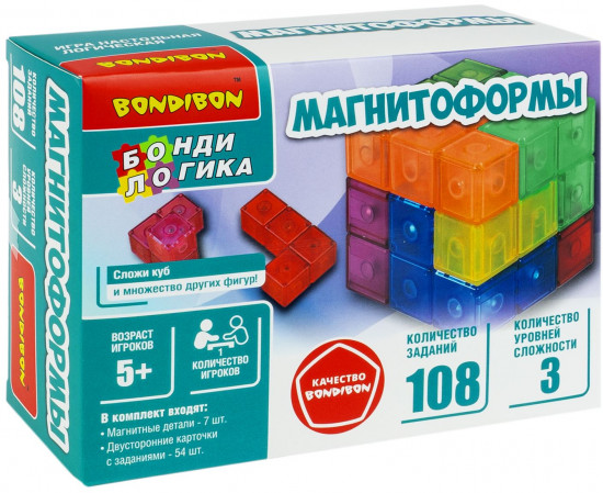 Игра настольная логическая «Магнитоформы»