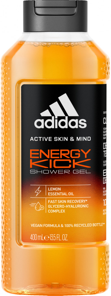 Гель для душа мужской «Energy Kick» | Active Skin & Mind | Adidas