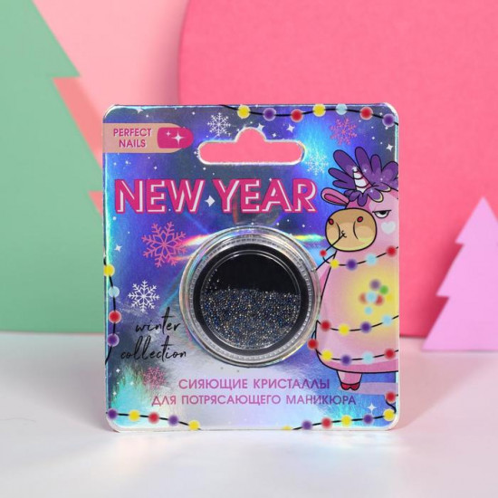 Кристаллы для декора ногтей мелкие «Unicorn new year»