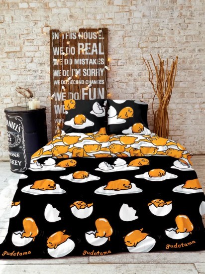 Комплект постельного белья «Gudetama Black»