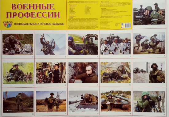 Военные профессии. Демонстрационный плакат