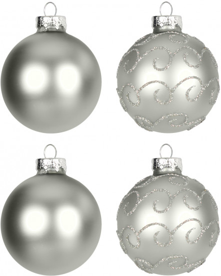 Набор шаров ёлочных «Шары серебряные»