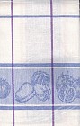 Комплект кухонных полотенец "Овощи", жаккардовые льняные (50х70) 2 шт.