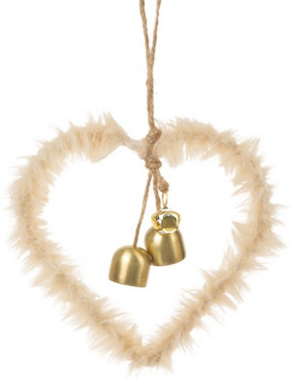Украшение новогоднее «Пушистое сердечко»
