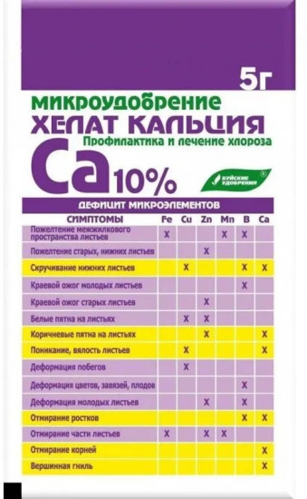 Микроудобрение «Хелат кальция»