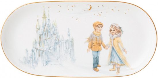 Блюдо овальное «Снежная королева»