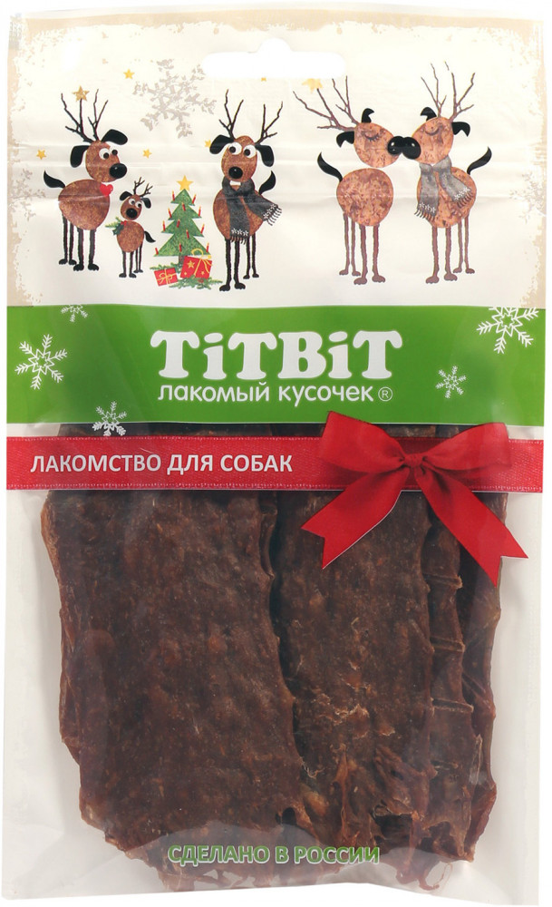 Джерки мясные для собак из говядины | Новогодняя коллекция | TiTBiT