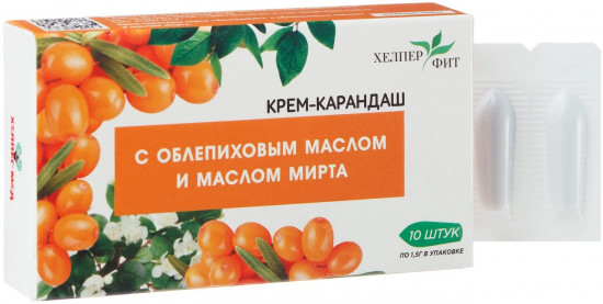 Крем-карандаш с облепиховым маслом и маслом мирта
