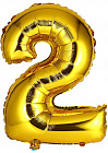 Шар фольгированный в форме «Цифра 2»