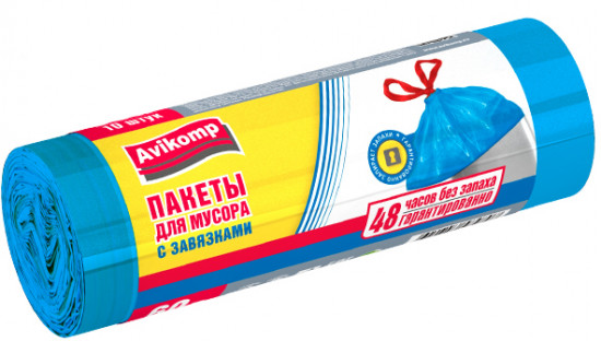 Пакеты для мусора с завязками